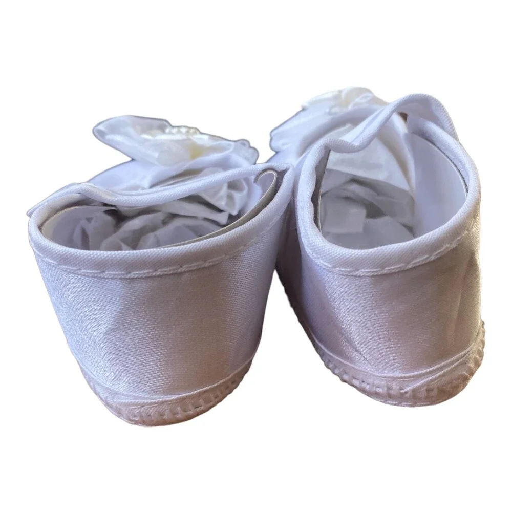 Tip Top white Christening/Baptism Baby Girl Ballerina shoes